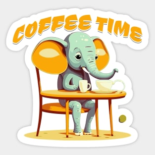 Coffee time Sticker